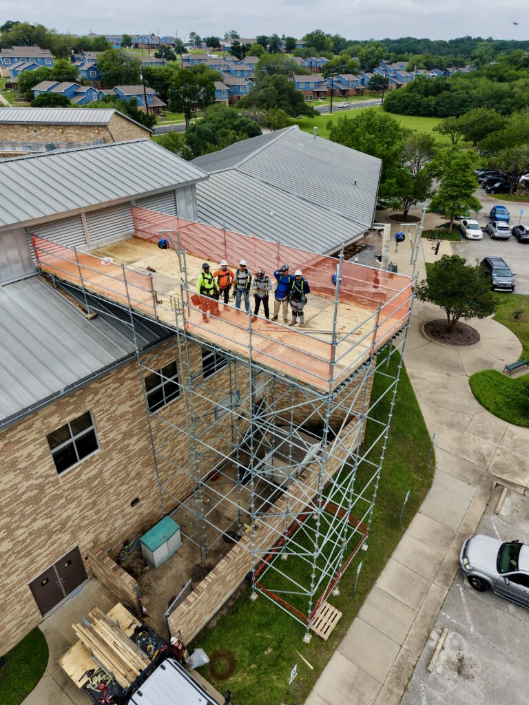 Working on scaffolding